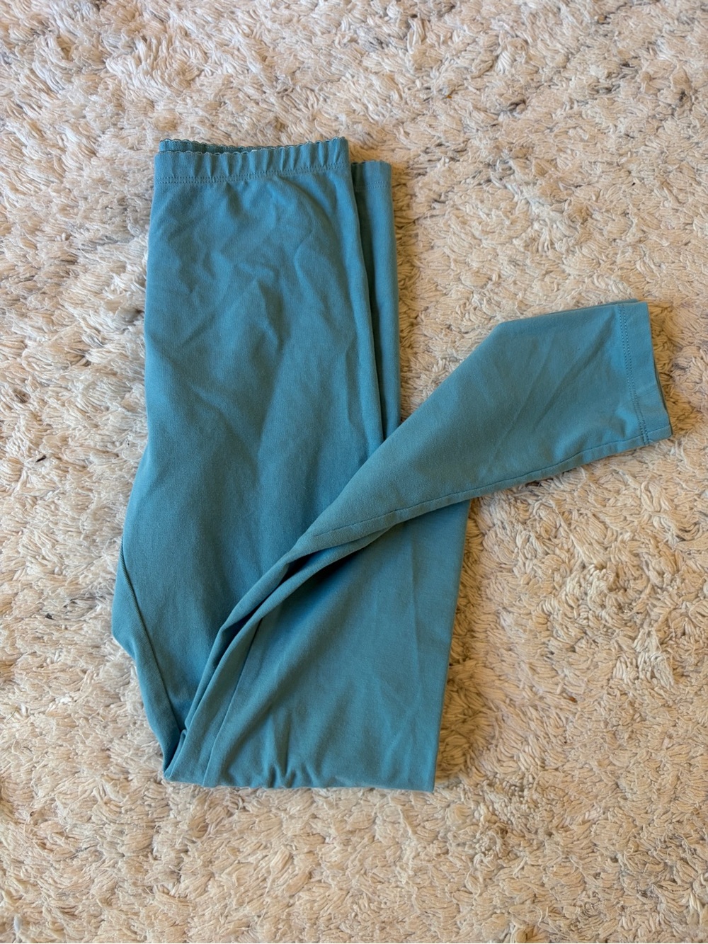Tea Collection Leggings in Teal Blue, Size 12
